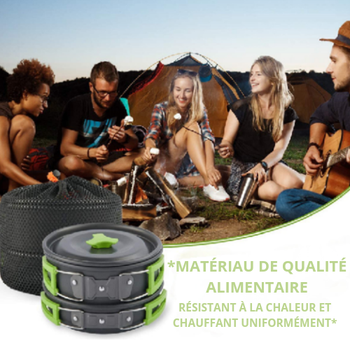 "Kit de Cuisine Portable pour Camping En Aluminium Léger"